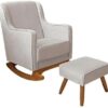 Poltrona/Cadeira de Amamentação para Mamãe Balanço com Puff -Linho Ds Home - Image 6