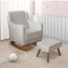Poltrona/Cadeira de Amamentação para Mamãe Balanço com Puff -Linho Ds Home