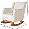 Poltrona/Cadeira de Amamentação para Mamãe Balanço com Puff -Linho Ds Home - Image 2