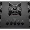 Fogão cooktop a Gás Dako fogão Cooktop embutir preto bivolt 5 queimadores - Image 3