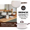 Conj de Panelas 8 Peças Ceramic Life Smart Plus Vanilla - Brinox - Image 2