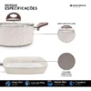 Conj de Panelas 8 Peças Ceramic Life Smart Plus Vanilla - Brinox - Image 9