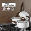 Conj de Panelas 8 Peças Ceramic Life Smart Plus Vanilla - Brinox - Image 3