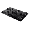Fogão cooktop a Gás Dako fogão Cooktop embutir preto bivolt 5 queimadores