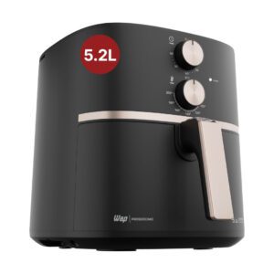 WAP Fritadeira Elétrica Air Fryer GRAND FAMILY 5,2 Litros, Temperatura Ajustável, Revestimento Antiaderente, 1500W 127V