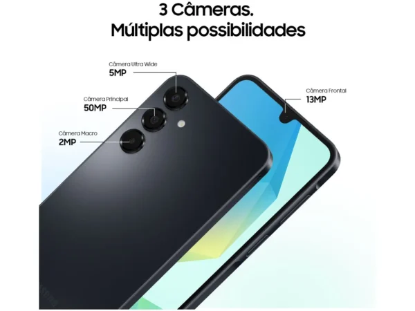 Smartphone Samsung Galaxy A16 128GB Preto 4GB RAM 6,7" FHD+ Câm Tripla de até 50MP + Selfie 13MP Bateria 5000mAh - Image 2