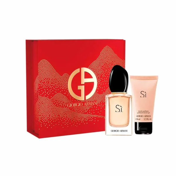 Giorgio Armani Si Coffret Perfume Feminino EDP + Shower Ge - Image 2