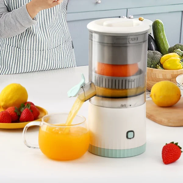 Espremedor Elétrico Laranja Limão Frutas Fazer Sucos Recarregável usb - Image 2